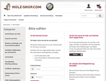 Tablet Screenshot of holz-shop.com